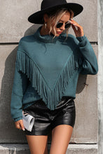 Load image into Gallery viewer, Tassel Front Long Sleeve Pullover Sweater - Believe Inspire Beauty
