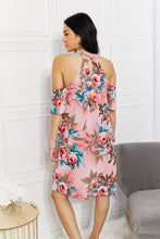 Load image into Gallery viewer, Sew In Love Full Size Fresh-Cut Flowers Cold-Shoulder Dress - Believe Inspire Beauty