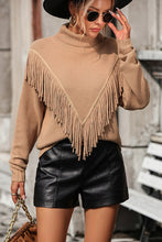 Load image into Gallery viewer, Tassel Front Long Sleeve Pullover Sweater - Believe Inspire Beauty