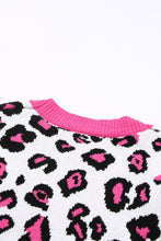 Load image into Gallery viewer, Leopard Contrast Trim Open Front Longline Cardigan*