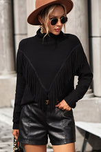 Load image into Gallery viewer, Tassel Front Long Sleeve Pullover Sweater - Believe Inspire Beauty