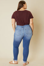 Load image into Gallery viewer, Plus High Rise Button Fly Ankle Skinny
