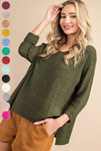 Load image into Gallery viewer, CREW NECK KNIT SWEATER
