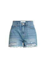 Load image into Gallery viewer, High Rise DENIM SHORTS JEANS- KC9145M-OP
