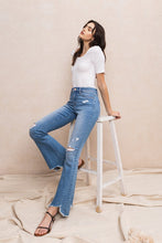 Load image into Gallery viewer, MID-RISE FLARE WITH HEM DETAIL
