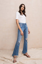 Load image into Gallery viewer, MID-RISE FLARE WITH HEM DETAIL
