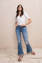 Load image into Gallery viewer, MID-RISE FLARE WITH HEM DETAIL
