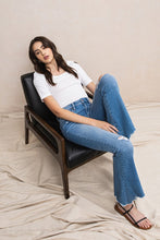 Load image into Gallery viewer, MID-RISE FLARE WITH HEM DETAIL
