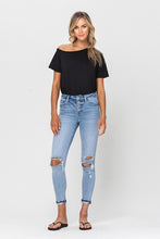 Load image into Gallery viewer, High Rise Button Up Ankle Skinny w/ Cuff
