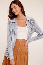 Load image into Gallery viewer, Two Tone Ribbed Belt Cardigan Sweater
