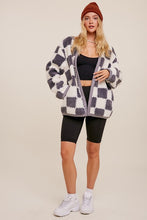Load image into Gallery viewer, Sherpa Gingham Jacket
