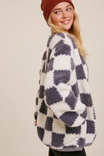 Load image into Gallery viewer, Sherpa Gingham Jacket
