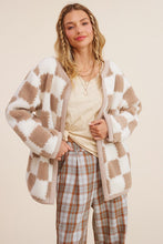 Load image into Gallery viewer, Sherpa Gingham Jacket

