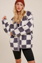 Load image into Gallery viewer, Sherpa Gingham Jacket
