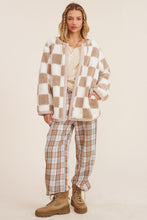 Load image into Gallery viewer, Sherpa Gingham Jacket
