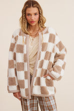 Load image into Gallery viewer, Sherpa Gingham Jacket
