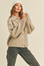 Load image into Gallery viewer, Rib Knit Shirt Cardigan
