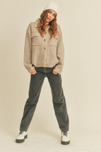 Load image into Gallery viewer, Rib Knit Shirt Cardigan
