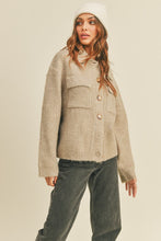 Load image into Gallery viewer, Rib Knit Shirt Cardigan
