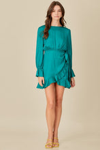 Load image into Gallery viewer, TIE WAIST RUFFLE DRESS
