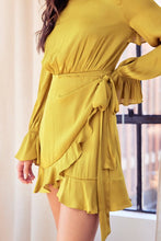 Load image into Gallery viewer, TIE WAIST RUFFLE DRESS
