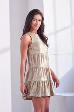 Load image into Gallery viewer, SEQUIN TIERED FLARE DRESS
