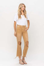 Load image into Gallery viewer, Vintage High Rise Distressed Flare Jeans
