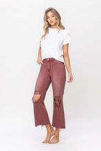 Load image into Gallery viewer, 90&#39;s Vintage High Rise Crop Flare Jeans
