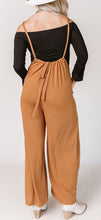 Load image into Gallery viewer, High Rise Wide Leg Suspender Pants
