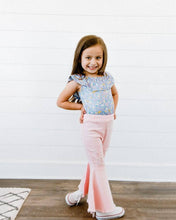 Load image into Gallery viewer, Barbie Denim Bell Bottoms - Distressed Pink
