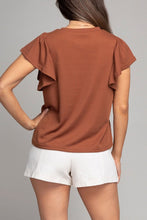Load image into Gallery viewer, Ruffle sleeve top

