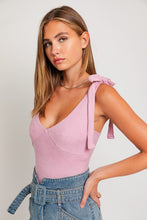 Load image into Gallery viewer, Strap Tie Bodysuit
