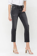 Load image into Gallery viewer, Mid Rise Crop Slim Straight Jeans
