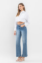 Load image into Gallery viewer, High Rise Wide Leg Jeans with Trouser Hem Detail
