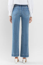 Load image into Gallery viewer, High Rise Wide Leg Jeans with Trouser Hem Detail
