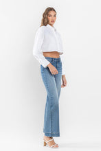 Load image into Gallery viewer, High Rise Wide Leg Jeans with Trouser Hem Detail

