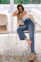 Load image into Gallery viewer, High Rise Wide Leg Jeans with Trouser Hem Detail
