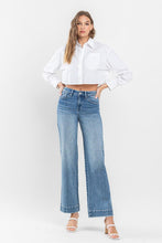 Load image into Gallery viewer, High Rise Wide Leg Jeans with Trouser Hem Detail
