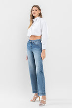 Load image into Gallery viewer, High Rise Wide Leg Jeans with Trouser Hem Detail
