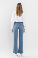 Load image into Gallery viewer, High Rise Wide Leg Jeans with Trouser Hem Detail
