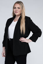 Load image into Gallery viewer, Plus Shawl Lapel Blazer
