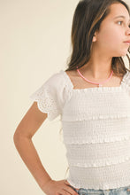 Load image into Gallery viewer, GIRLS TIERED SMOCKED TOP
