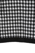 Load image into Gallery viewer, Black check knitted jacket
