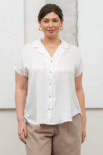 Load image into Gallery viewer, PLUS TEXTURED DROP SHOULDER COLLARED BUTTON DOWN SHIRT
