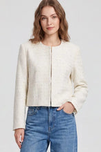 Load image into Gallery viewer, LONG SLEEVE WOVEN TWEED JACKET
