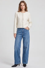 Load image into Gallery viewer, LONG SLEEVE WOVEN TWEED JACKET
