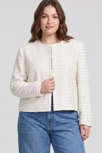 Load image into Gallery viewer, LONG SLEEVE WOVEN TWEED JACKET
