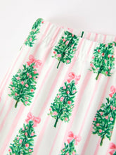 Load image into Gallery viewer, Mommy and Me Christmas Tree Print Pajama Set with Faux Fur Trim - Believe Inspire Beauty 
