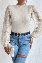 Load image into Gallery viewer, Beige Waffle Knit Top
