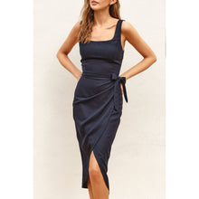 Load image into Gallery viewer, Tulip Hem Midi Wrap Dress
